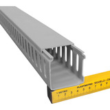 Canaleta De Pvc Semiaberta 50x50mm Hellermann Tyton Cinza