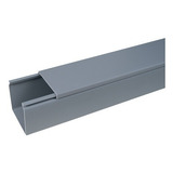 Canaleta Lisa Cinza 50x50mm Barra 1m Elesys