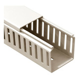 Canaleta Recorte Fechado Creme 50x50mm 2 Metros Dutoplast