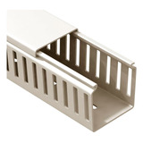 Canaleta Recorte Fechado Creme 50x50mm 2 Metros Dutoplast