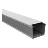 Canaleta Semi Aberta 100x80mm Cinza 2 Metros Elesys