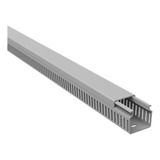 Canaleta Semi Aberta 30x30mm 2 Metros Cinza Elesys