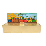 Candelabro 9 Velas Menorá Hanukkah Chanukiá Em Mdf