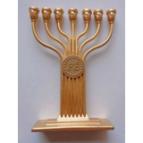 Candelabro Castiçal Menora Menorah 17 Cm Plastico 01 Unidade
