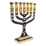 Candelabro Menorah Judaico 12 Tribos De Israel Grande