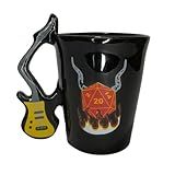 Caneca 3D Personalizada Rock Guitarra Criativa Em Porcelana E Cerâmica