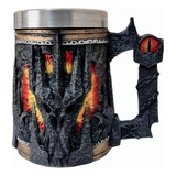 Caneca 3d Sauron Senhor Dos Anéis Em Resina Decoração 500ml
