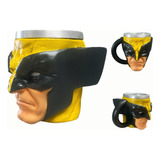 Caneca 3d Wolverine Em Resina Decoração Artesanal