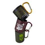Caneca Alça Mosquetão Inox Adventure Camping Esporte Premium