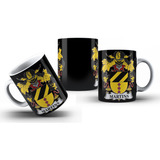 Caneca Branca Personalizada Brasão Família Martins