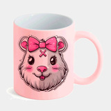 Caneca Candy Rosa Lc10 Porquinho Da India Rosa Laco
