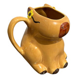 Caneca Capivara Porcelana Decorada Enfeite Presente