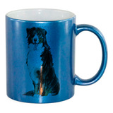Caneca Ceramica Azul Cachorro