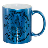 Caneca Cerâmica Azul Mickey Mouse Magic
