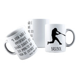 Caneca Cerâmica Basebol Beisebol Frase Jogador Profissional