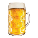 Caneca Chopp Cerveja Vidro Grande Alemã 1 Litro Bar Pub
