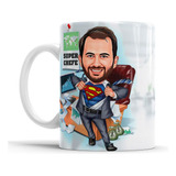Caneca Com Caricatura Personalizada Avatar Super Chefe 325