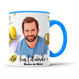 Caneca Com Caricatura Personalizada De Profissões