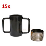 Caneca Com Rosca Para Tubo Dn 50 8 Mm 15 Unidades
