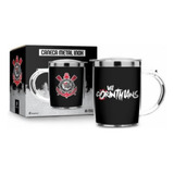 Caneca Com Tampa Inox Corinthians Brasfoot 350ml Oficial