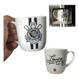 Caneca Corinthians Porcelana Oficial P Presente Corintianos