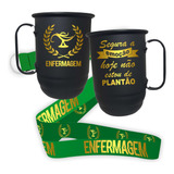 Caneca De Alumínio 850ml Com Tirante Universitário Cursos