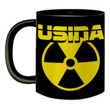 Caneca De Porcelana Preta Coleção Carro Fonte Usina Spark 70