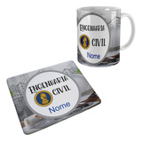 Caneca E Mouse Pad Personalizado Profissão Presente De