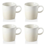 Caneca Espresso Cerâmica 100ml Le Creuset Meringue 4 Und