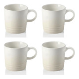 Caneca Espresso Cerâmica 100ml Le Creuset Meringue 4 Und