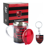 Caneca Flamengo Oficial Térmica Termica 450ml Chaveiro