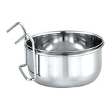 Caneca Inox Passaros Gancho 300ml Kit 6und Comedouro Aves