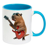 Caneca Interna Azul F9 Capivara Rock Guitarra 9