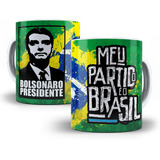 Caneca Jair Bolsonaro Presidente Porcelana Personalizada