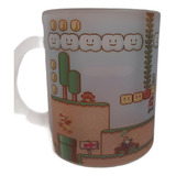 Caneca Jateada Super Mário Bros Yoshi Jogo Nintendo Retro
