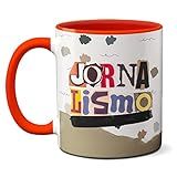 Caneca Jornalismo Tirar Vendas Dos Olhos E Conhecer A Verdade Vermelha