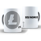 Caneca Ltc Litecoin 325ml Cerâmica