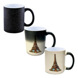 Caneca Mágica Glitter Sl11 Torre Eiffel Desenho