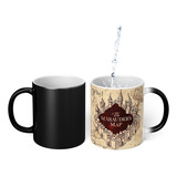 Caneca Mágica Mapa Do Maroto Harry Potter Porcelana Presente