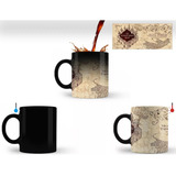 Caneca Mágica Mapa Do Maroto Harry Potter