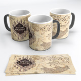 Caneca Mágica Mapa Do Maroto