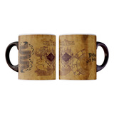Caneca Mágica Personalizada 325ml Harry Potter Mapa Maroto