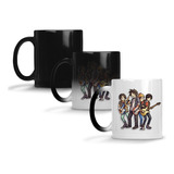 Caneca Mágica Porcelana Banda de rock guitarras meninos