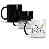 Caneca Mágica Porcelana Palavra Pai Dia Dos Pais Branco Coroa