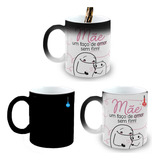 Caneca Mágica Porcelana Presente Mãe Meme Flork Laço De Amor