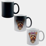 Caneca Mágica Sl10 Cachorro Yorkshire Fofa Laço
