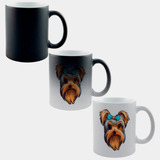 Caneca Mágica Sl10 Cachorro Yorkshire Laço Fofa