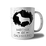Caneca Mother Of Dachshund Xícara Mãe De Dachshund Pet Coleção Game Of Dogs