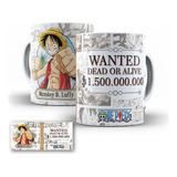 Caneca One Piece Monkey D Luffy Edição Especial Porcelana