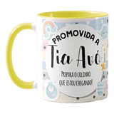 Caneca Personalizada Anúncio De Gravidez Para Tia Avó Tivó
